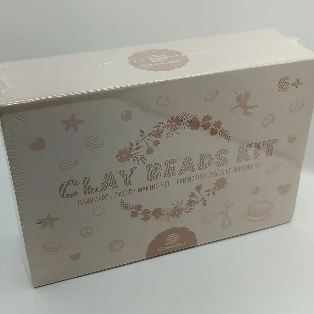 Clay Bead DIY Jewelry Kit 10800Pcs Letter Beads Friendship Bracelets SEALED